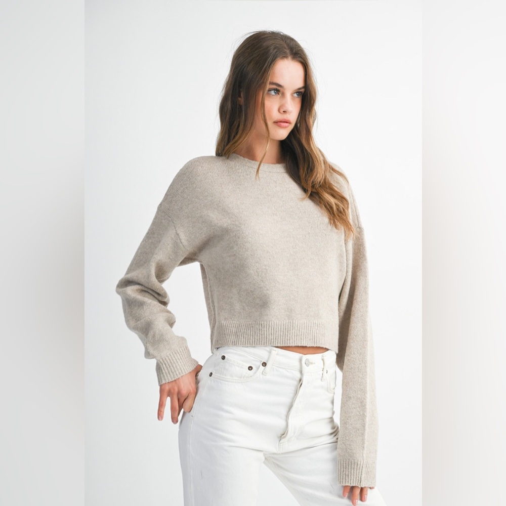 MABLE BACK BOW KNIT TOP NWT